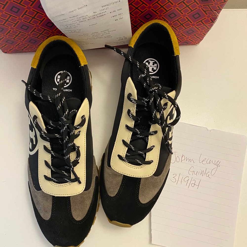 Authentic Tory Burch Nylon Annie running sneakers
